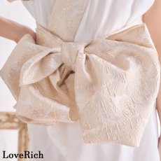 画像8: 【2点セット】花柄ノースリーブ ミニ 豪華 帯 リボン 花魁 着物 ドレス コスプレ イベント ハロウィン (8)