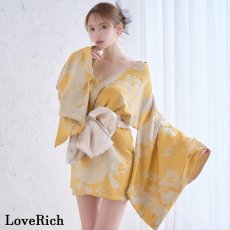 画像3: 【高級ライン】【2点セット/2カラー】花柄 和柄 ミニ 豪華 帯 リボン 花魁 着物 ドレス コスプレ イベント ハロウィン (3)