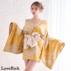 画像7: 【高級ライン】【2点セット/2カラー】花柄 和柄 ミニ 豪華 帯 リボン 花魁 着物 ドレス コスプレ イベント ハロウィン (7)