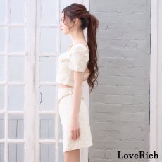 画像15: 【SMLサイズ/3カラー】セットアップ ファスナー チェーン パール ショルダーストーン タイト セクシー ミニドレス キャバドレス  (15)