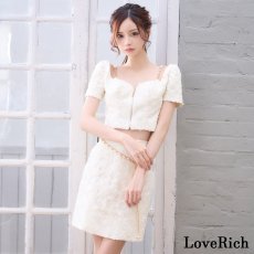画像5: 【SMLサイズ/3カラー】セットアップ ファスナー チェーン パール ショルダーストーン タイト セクシー ミニドレス キャバドレス  (5)