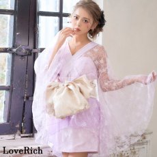 画像4: 【高級ライン】【2点セット】煌めきを纏う スパンコール レース ミニ 豪華 帯 花魁 着物 ドレス コスプレ ハロウィン キャバドレス (4)