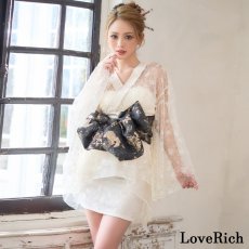 画像9: 【高級ライン】【2点セット】煌めきを纏う スパンコール レース ミニ 豪華 帯 花魁 着物 ドレス コスプレ ハロウィン キャバドレス (9)