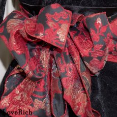 画像18: 【高級ライン】【2点セット】煌めきを纏う スパンコール レース ミニ 豪華 帯 花魁 着物 ドレス コスプレ ハロウィン キャバドレス (18)