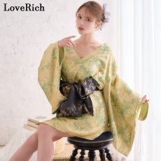 画像5: 【高級ライン】【2点セット】艶花 花柄 帯 花魁 着物 ドレス コスプレ ハロウィン キャバドレス (5)