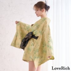 画像19: 【高級ライン】【2点セット】艶花 花柄 帯 花魁 着物 ドレス コスプレ ハロウィン キャバドレス (19)