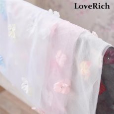 画像4: 【送料無料！】【4カラー/帯単品】立体フラワーシースルー帯 兵児帯 花魁 着物 浴衣 コサージュ 花 (4)