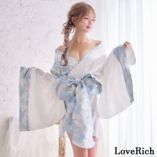 画像2: 【高級ライン】【2点セット】淡彩 花柄 帯 花魁 着物 ドレス コスプレ ハロウィン キャバドレス (2)