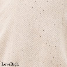 画像8: 【SMLサイズ】 ジュエルネック ツイード プリーツ ジップ ミニドレス キャバドレス  (8)