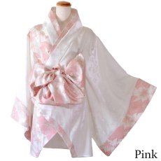 画像20: 【高級ライン】【2点セット】淡彩 花柄 帯 花魁 着物 ドレス コスプレ ハロウィン キャバドレス (20)