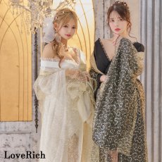 画像2: 【2カラー】全面スパンコール ロング 羽織 シアー 和装 豪華 花魁 着物 ドレス コスプレ イベント ハロウィン (2)