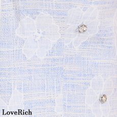 画像11: 【SMLサイズ】花柄 ビジュー ハイネック セットアップ ミニドレス キャバドレス  (11)