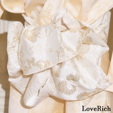 画像12: 【高級ライン】【2点セット】レーススリーブ 光沢花柄 帯 花魁 着物 ドレス コスプレ ハロウィン キャバドレス (12)