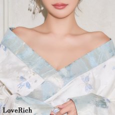 画像7: 送料無料！【高級ライン】【3点セット】蝶々 刺繍 花柄 淡雪 セットアップ 豪華 帯 花魁 着物 ドレス コスプレ ハロウィン キャバドレス (7)