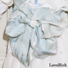 画像8: 送料無料！【高級ライン】【3点セット】蝶々 刺繍 花柄 淡雪 セットアップ 豪華 帯 花魁 着物 ドレス コスプレ ハロウィン キャバドレス (8)