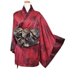 画像24: 【高級ライン】【2点セット/3カラー】花柄 煌めくレース 豪華 帯 花魁 着物 ドレス コスプレ ハロウィン キャバドレス (24)