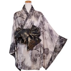 画像23: 【高級ライン】【2点セット/3カラー】花柄 煌めくレース 豪華 帯 花魁 着物 ドレス コスプレ ハロウィン キャバドレス (23)