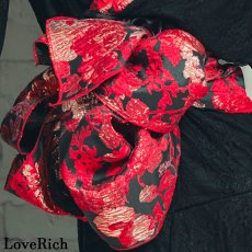 画像17: 【高級ライン】【2カラー/2点セット】総レース ロングテール 和柄 豪華 帯 花魁 着物 ドレス コスプレ ハロウィン キャバドレス (17)