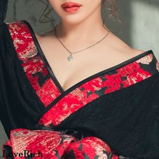 画像16: 【高級ライン】【2カラー/2点セット】総レース ロングテール 和柄 豪華 帯 花魁 着物 ドレス コスプレ ハロウィン キャバドレス (16)
