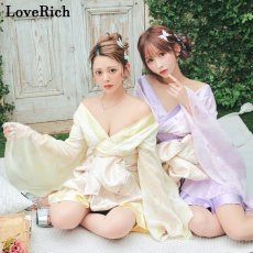 画像3: 送料無料！【高級ライン】【2点セット】ふんわり花柄 豪華 帯 花魁 着物 ドレス コスプレ イベント ハロウィン (3)