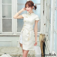 画像4: 【SMLサイズ/2カラー/3点セット】スリット 美胸 花柄 美脚 チャイナドレス チャイナ服 ミニ コスプレ イベント ハロウィン キャバドレス (4)