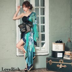 画像3: 【高級ライン】【2点セット】艶華 花柄 ワンショル スカーフ レース 豪華 帯 花魁 着物 ドレス コスプレ ハロウィン キャバドレス (3)