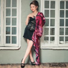 画像9: 【高級ライン】【2点セット】艶華 花柄 ワンショル スカーフ レース 豪華 帯 花魁 着物 ドレス コスプレ ハロウィン キャバドレス (9)