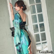 画像5: 【高級ライン】【2点セット】艶華 花柄 ワンショル スカーフ レース 豪華 帯 花魁 着物 ドレス コスプレ ハロウィン キャバドレス (5)
